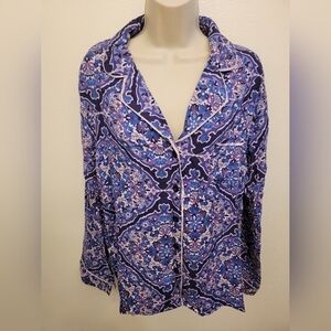 NWT Vera Bradley Button Down Pajama Top
